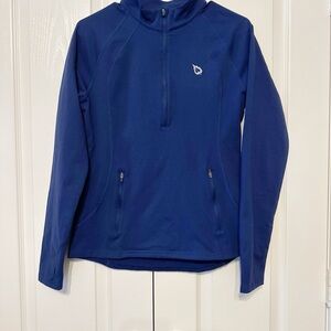 Baleaf Sport Blue Quarter-Zip Pullover Long Sleeves Top Women Medium Navy Blue